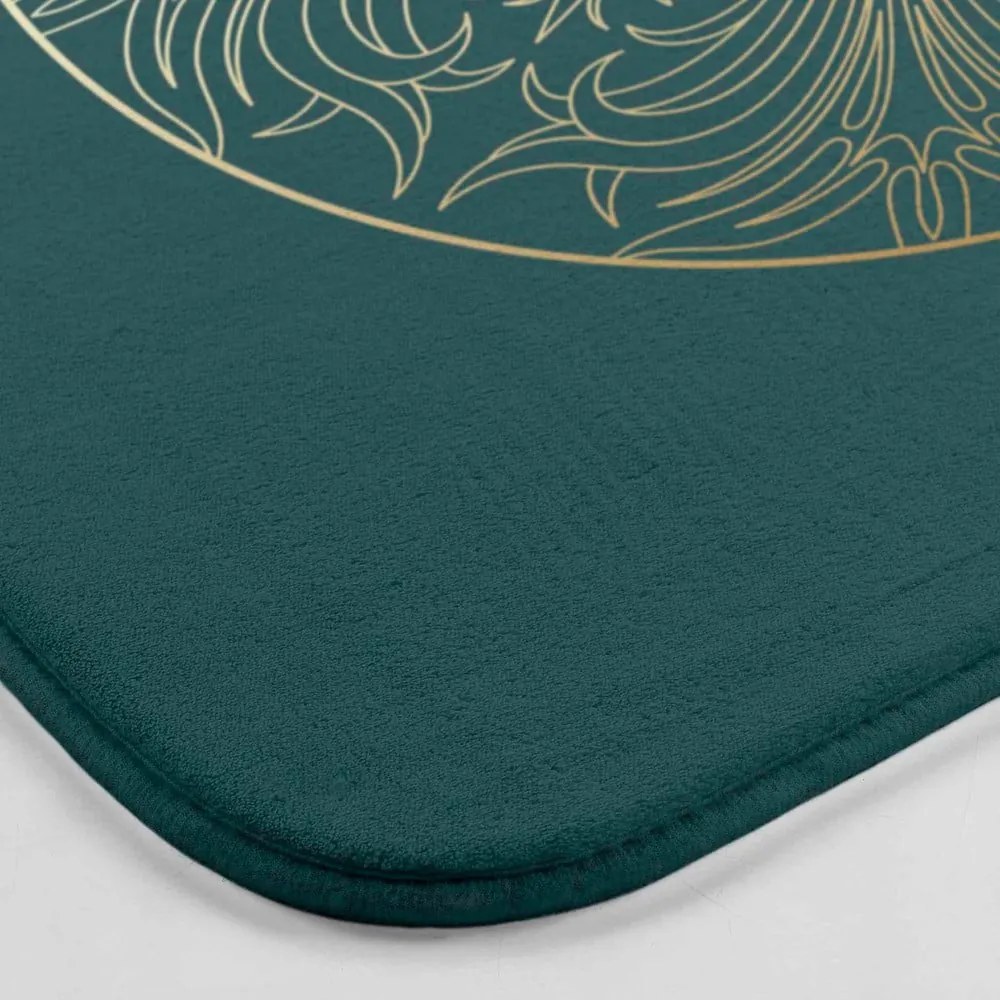 Türkiz fürdőszobai kilépő 45x75 cm Ginkoblue – douceur d'intérieur
