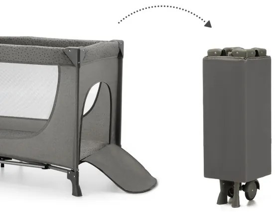 KINDERKRAFT - Utazó kiságy JOY 2 szürke