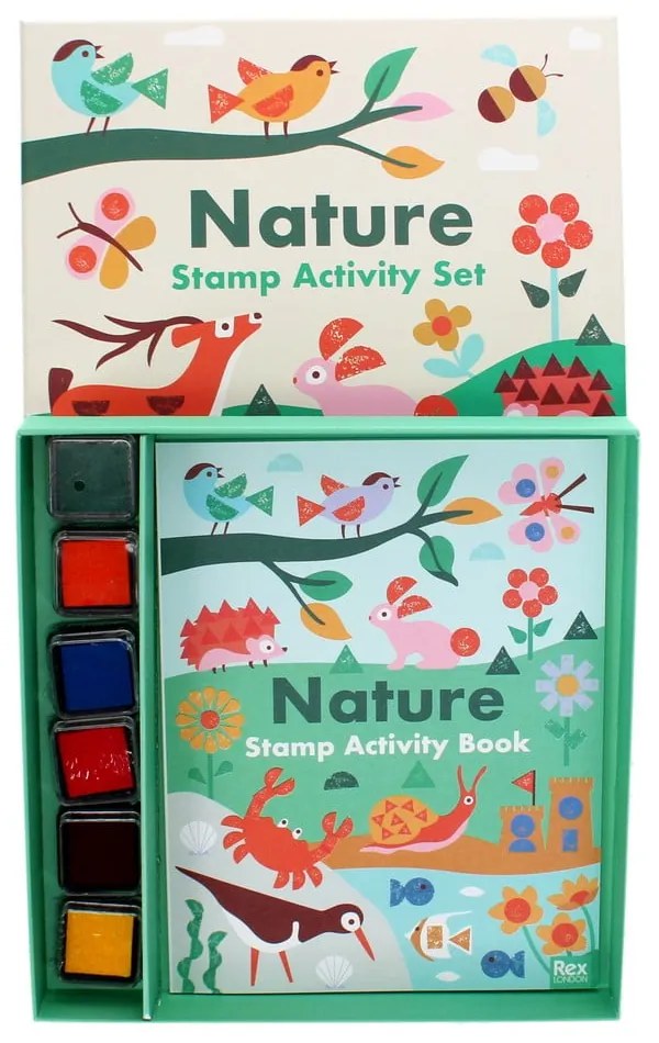 Kreatív készlet Stamp Activity Set Nature – Rex London