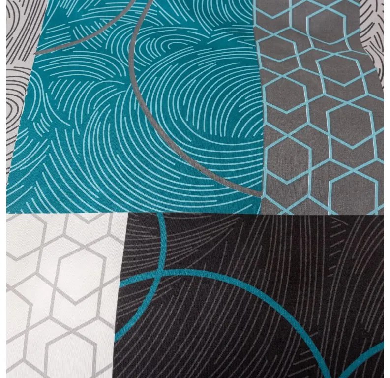 LUREVO mikroszálas ágyneműhuzat, szürke-kék Ágyneműhuzat mérete: 70 x 80 cm | 140 x 200 cm