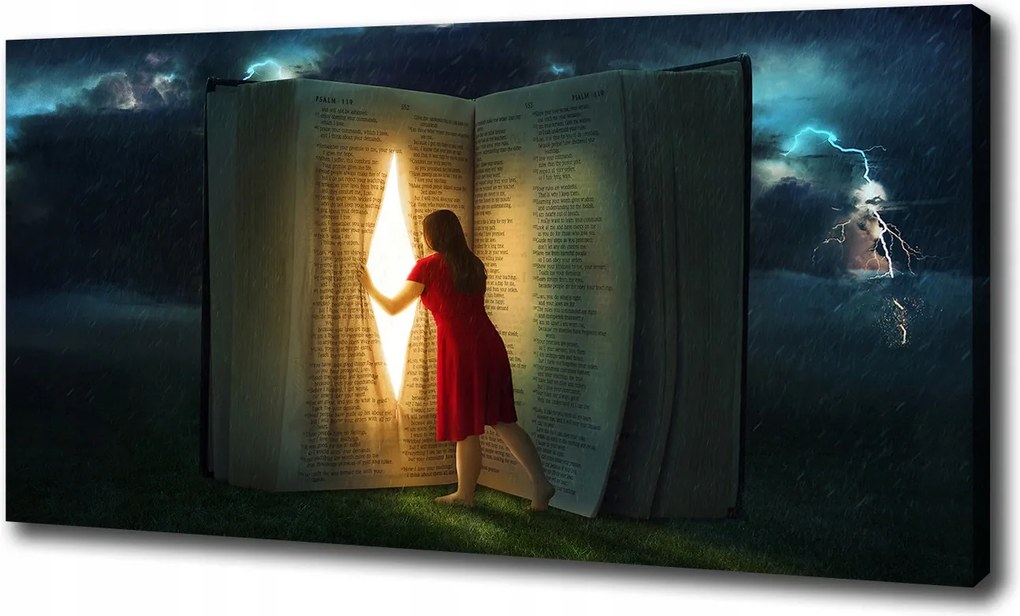 Vászonkép Könyvek világa 100x70 cm