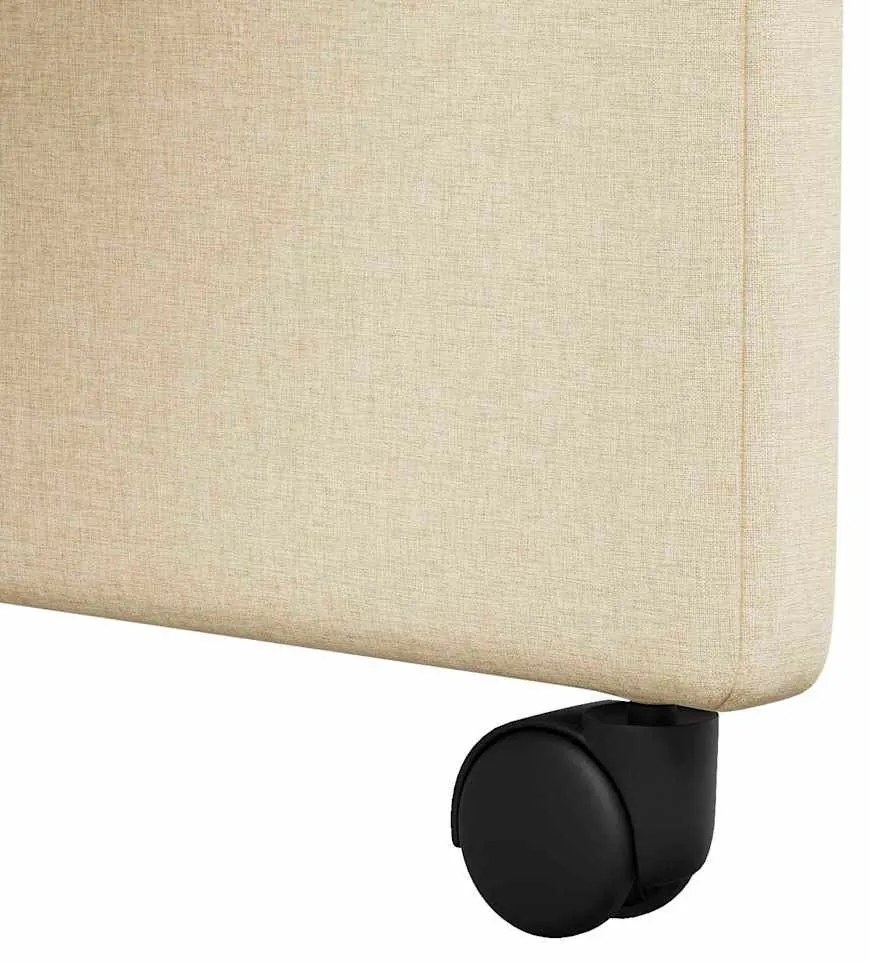 Kerekes Étkező Székek 2 pcs Krém 57 x 66 x 94 cm szövet