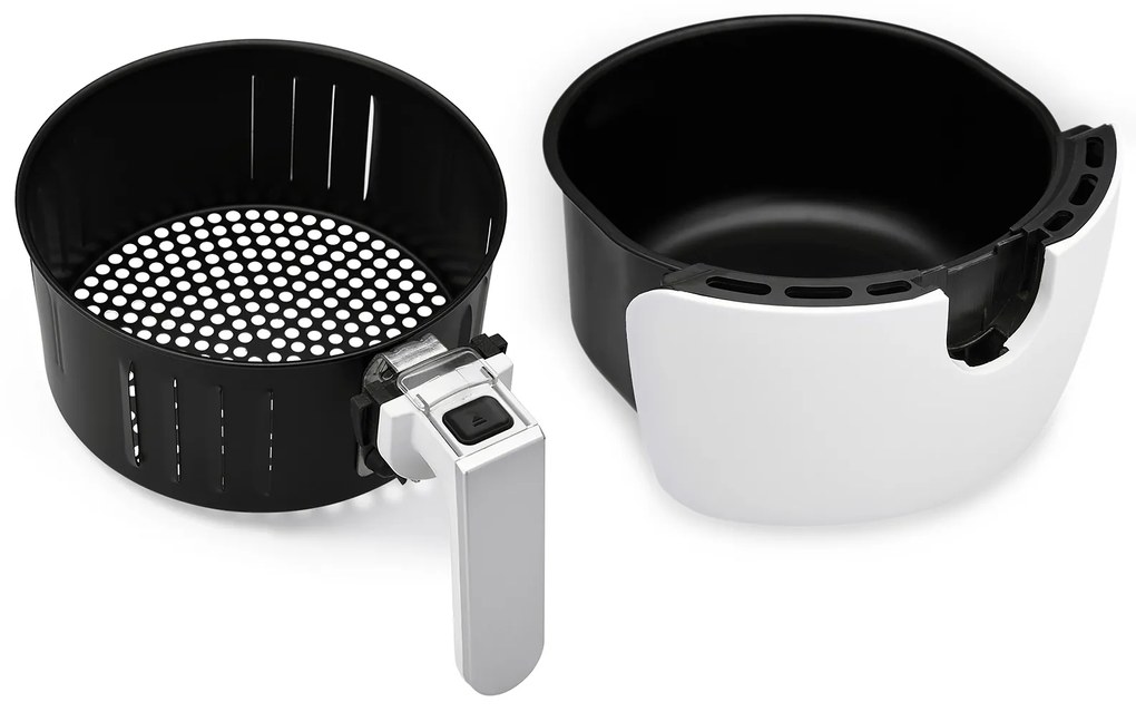 monzana® Forró levegős sütő FRYER 1 fehér - 9 az 1-ben érintőképernyővel 1485 W 3,6 l