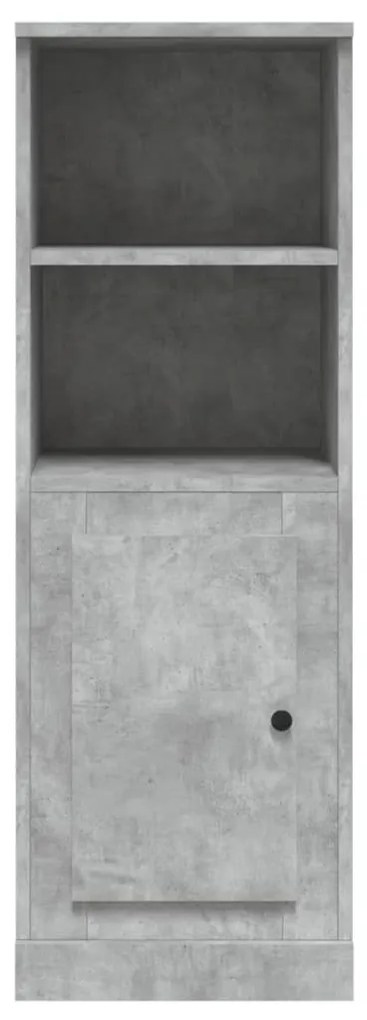 betonszürke szerelt fa magasszekrény 36x35,5x103,5 cm