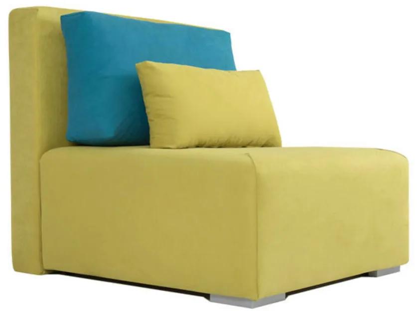 Ambi fotelágy, sárga+kék