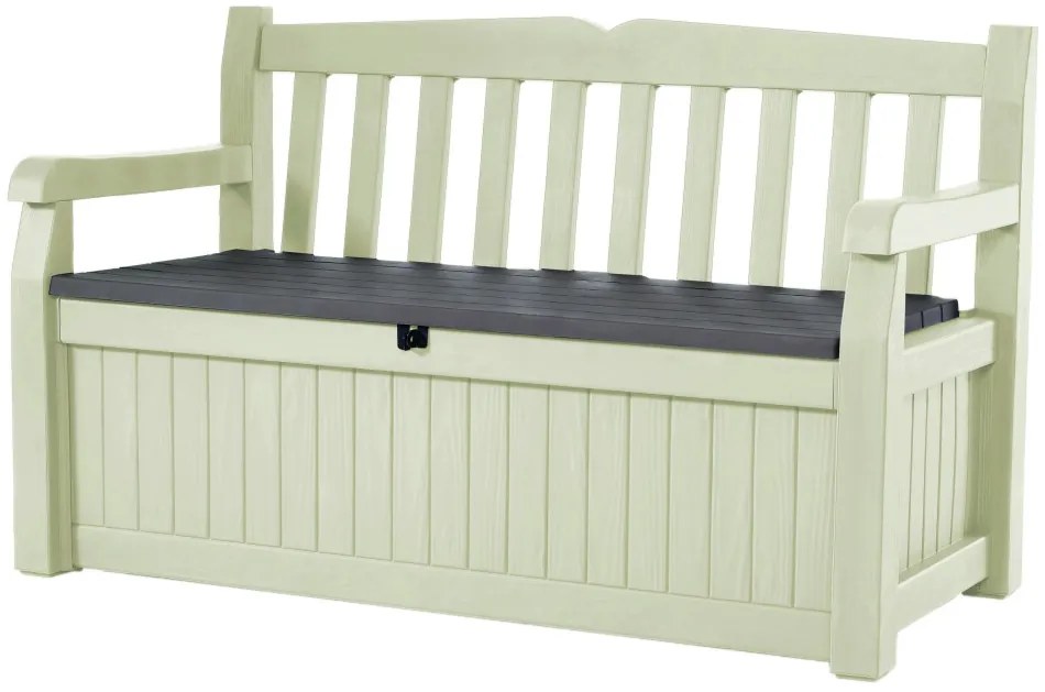 Keter Eden Garden Bench 265L kerti pad, bézs