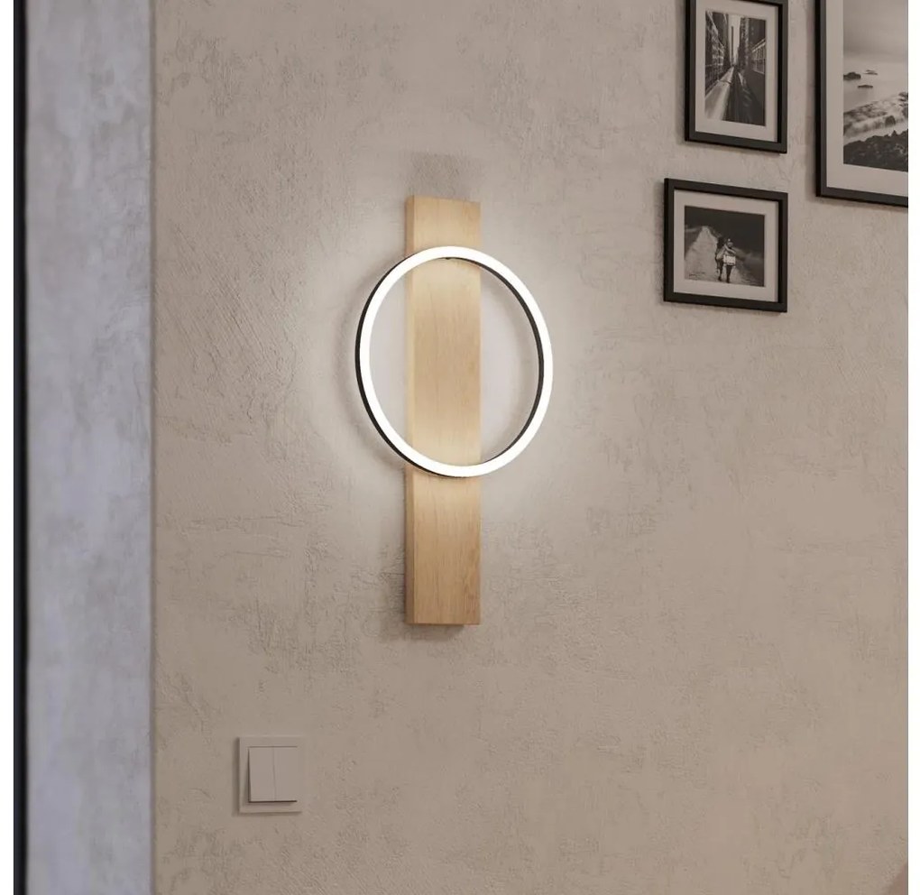 Eglo 901715 - LED Fali lámpa BOYAL LED/12W/230V 3000K bézs/fekete