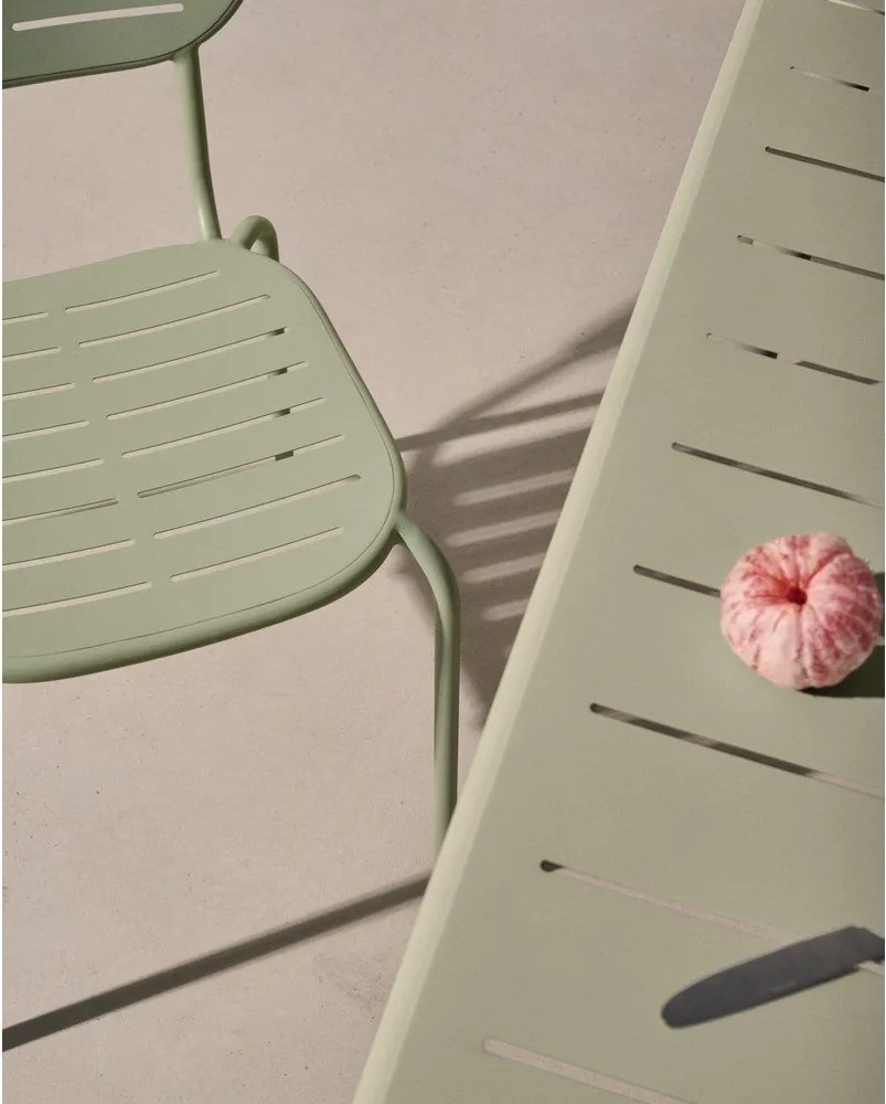 Acél kerti étkezőasztal 90x180 cm Brai – Kave Home