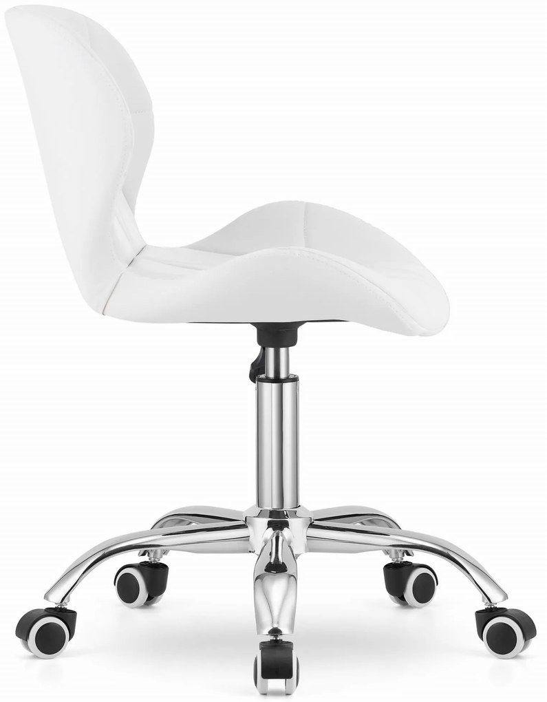 AVOLA irodai szék ökobőr kivitelben, fehér