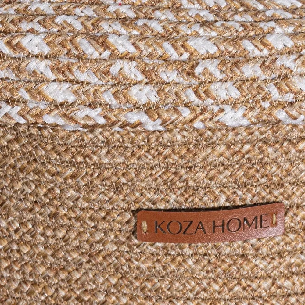 Bézs fedeles textil tárolódoboz 36x45x50 cm – Mioli Decor