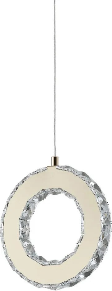 ZUMA LINE MD3713-1-3GT GIRONA Kristály Függesztett Lámpa Arany LED IP20
