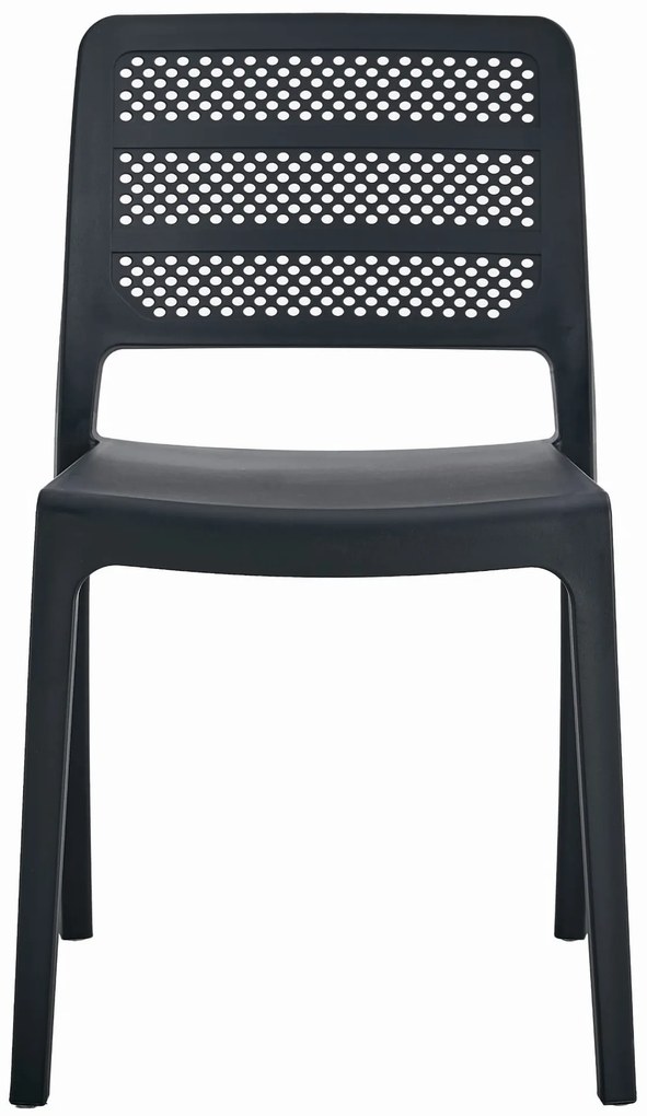 AKCIÓ Fekete műanyag szék PAGI II. osztály