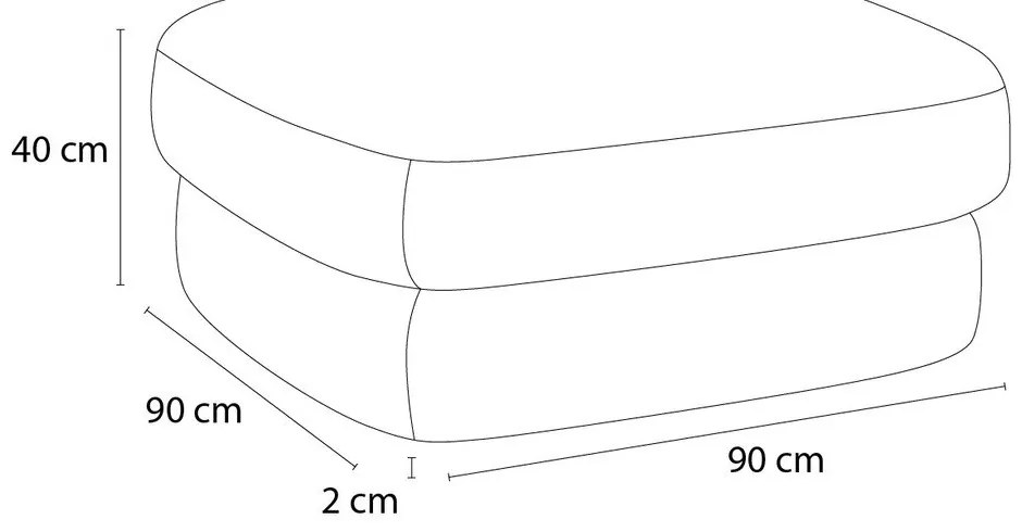 Fehér buklé lábtartó Leonore – Bobochic Paris