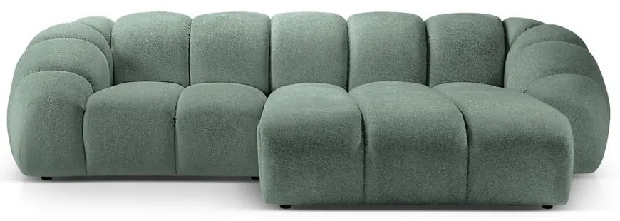 Világoszöld sarokkanapé (jobb oldali) Diana – Micadoni