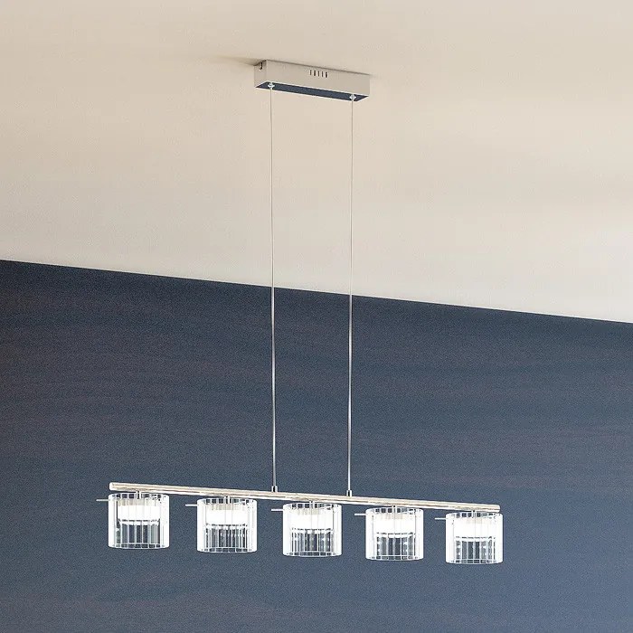 RENDL R11678 ESTRA Modern Led Függesztett Lámpa Átlátszó Üveg IP20