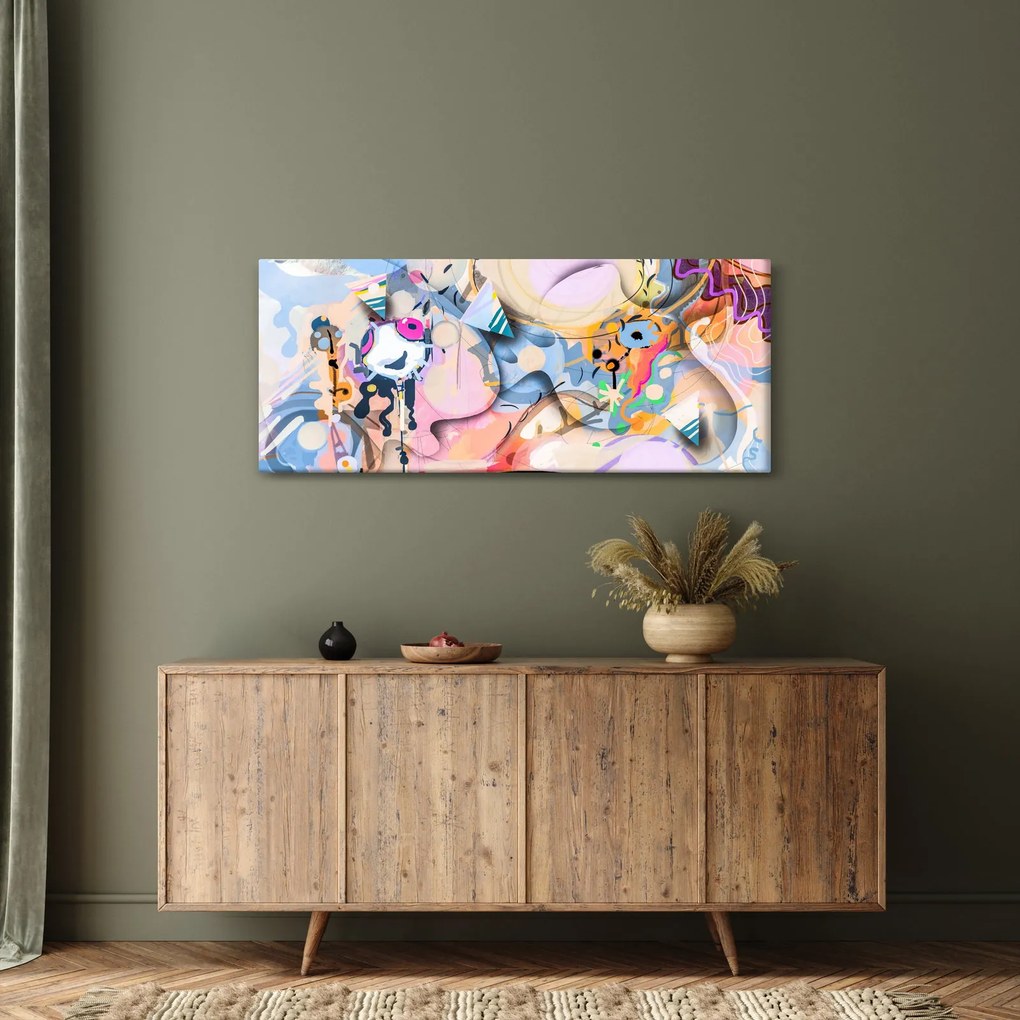 Kép - mesebeli absztrakció (120x50 cm)