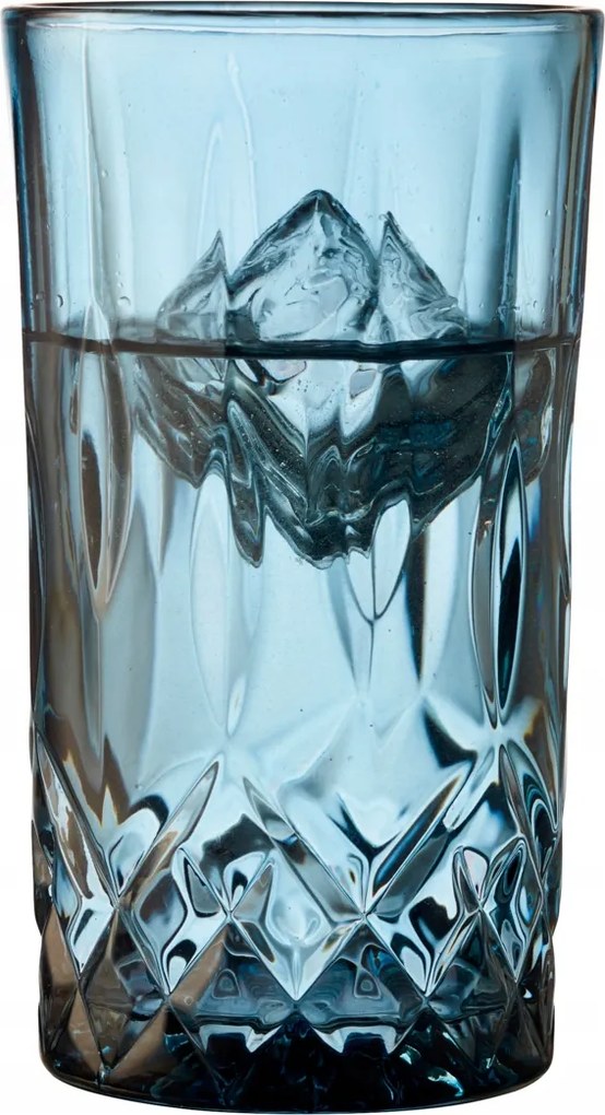 Lyngby Sorrento Magas Pohár Long Drink 380 ml 4 db Kék