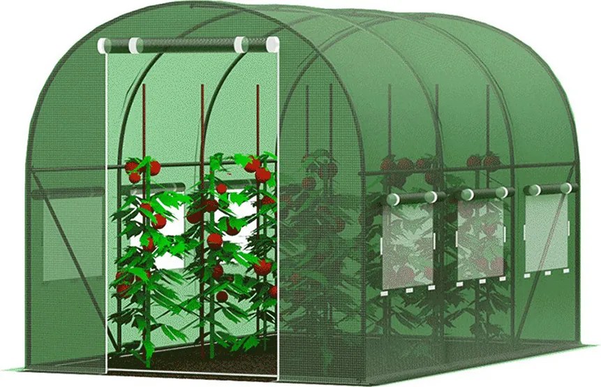 Kiváló minőségű kerti polytunnel 2,5 x 5 m