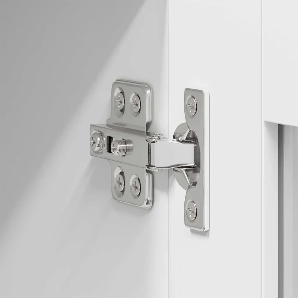 Függő szekrény ajtóval Riga 2 pcs Fehér 40 x 31 x 80 cm Faanyag