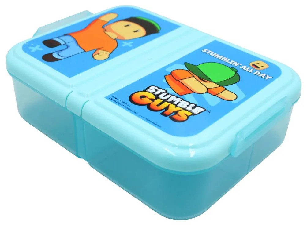 Stumble Guys All Day több rekeszes uzsonnás doboz, szendvicsdoboz