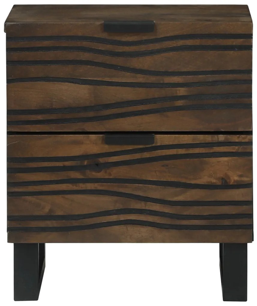 Éjjeli szekrények - 2 db, 40x33.5x46 cm, tömör mangófából készült