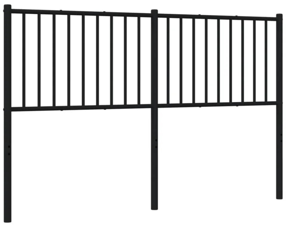fekete fém fejtámla 160 cm
