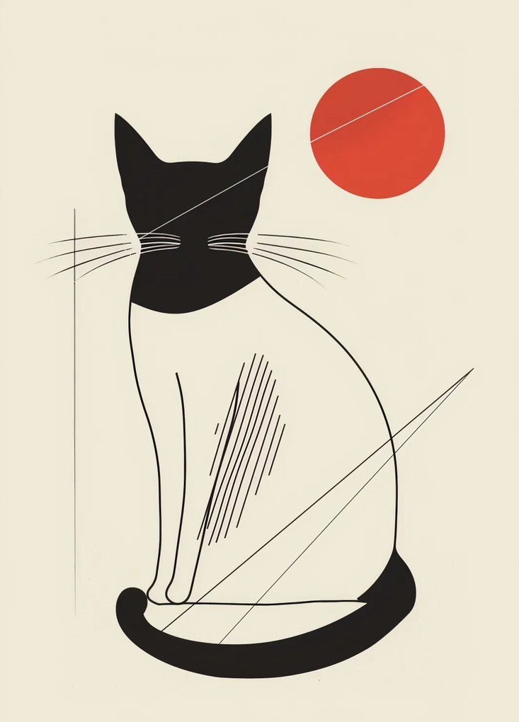 Poszter 39,5x55cm Vörös kör