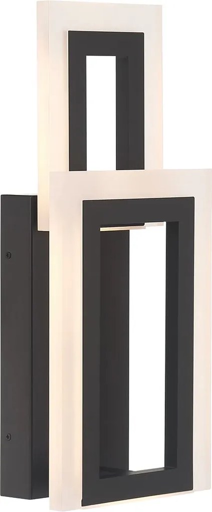 Quintiesse modern fali lámpa inizio fehér matt fehér matt fekete elsqn-inizio-1w-bk