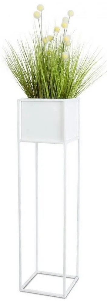 Virágállvány 90x24 cm fehér