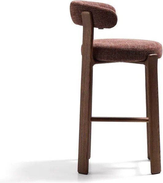 Barna-sötét natúr színű kőrisfa bárszék (ülésmagasság 75 cm) Granite – Kave Home