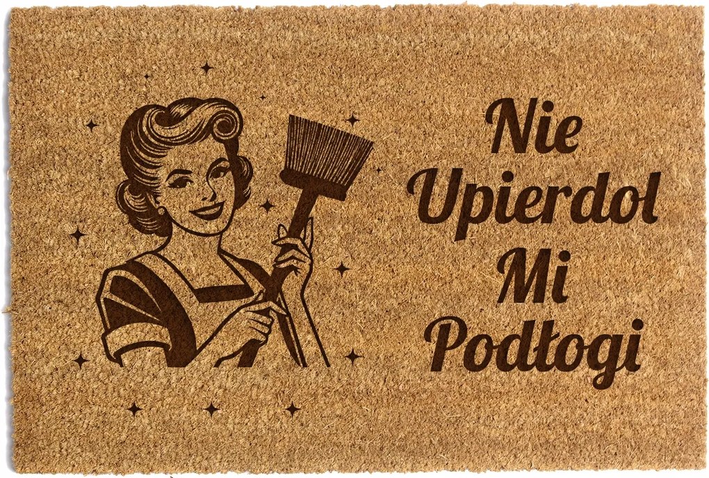 Lábtörlő Ajtó Alá 40 x 60cm Nem Alszik*A Kókusz Háziasszony Padlója