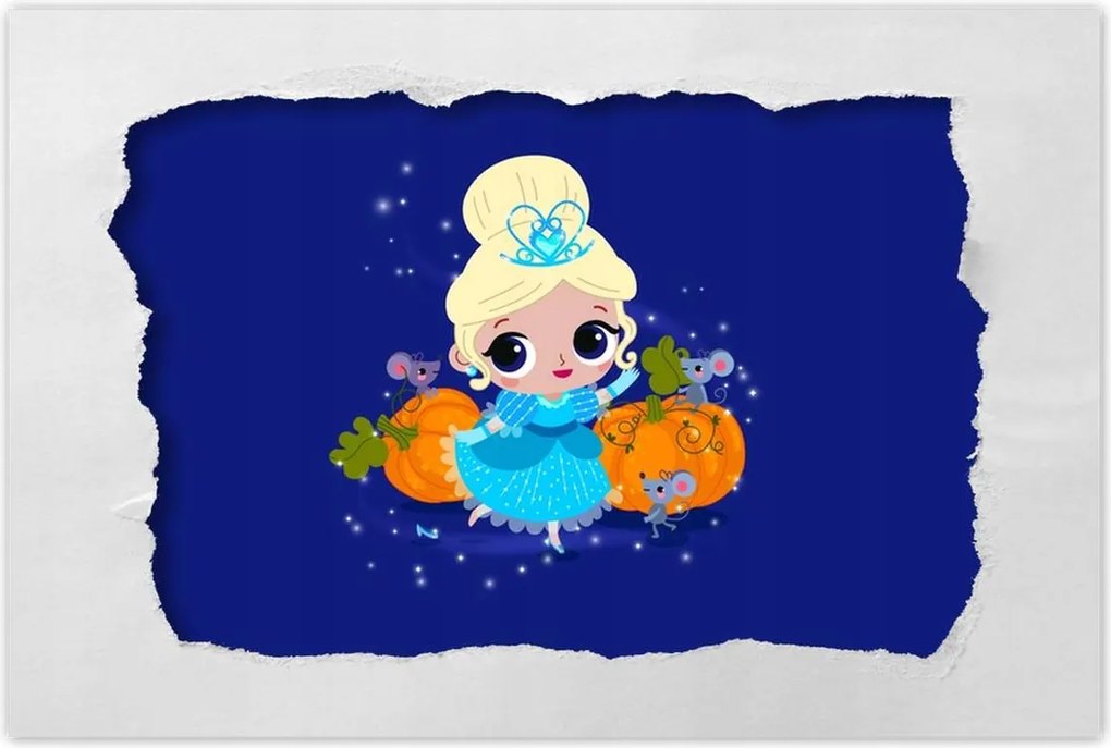 Poszter 60x40 Hamupipőke egér hintó