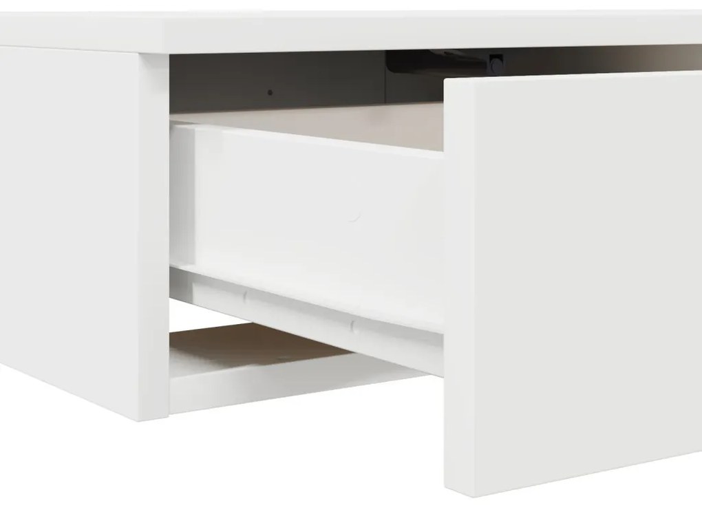 Ágyfiókok fiókkal Fehér 200 x 36.5 x 16.5 cm Faanyag