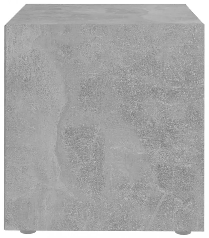 2 db betonszürke szerelt fa TV-szekrény 37 x 35 x 37 cm
