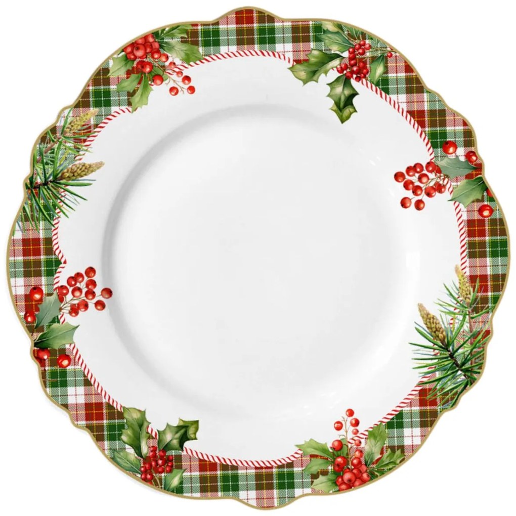 Karácsonyi sekély tányér 27cm