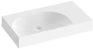 Mosdótál Ravak Lite 80x45 cm fehér akkumulátornyílás nélkül, túlfolyó nélkül XJXP1380001