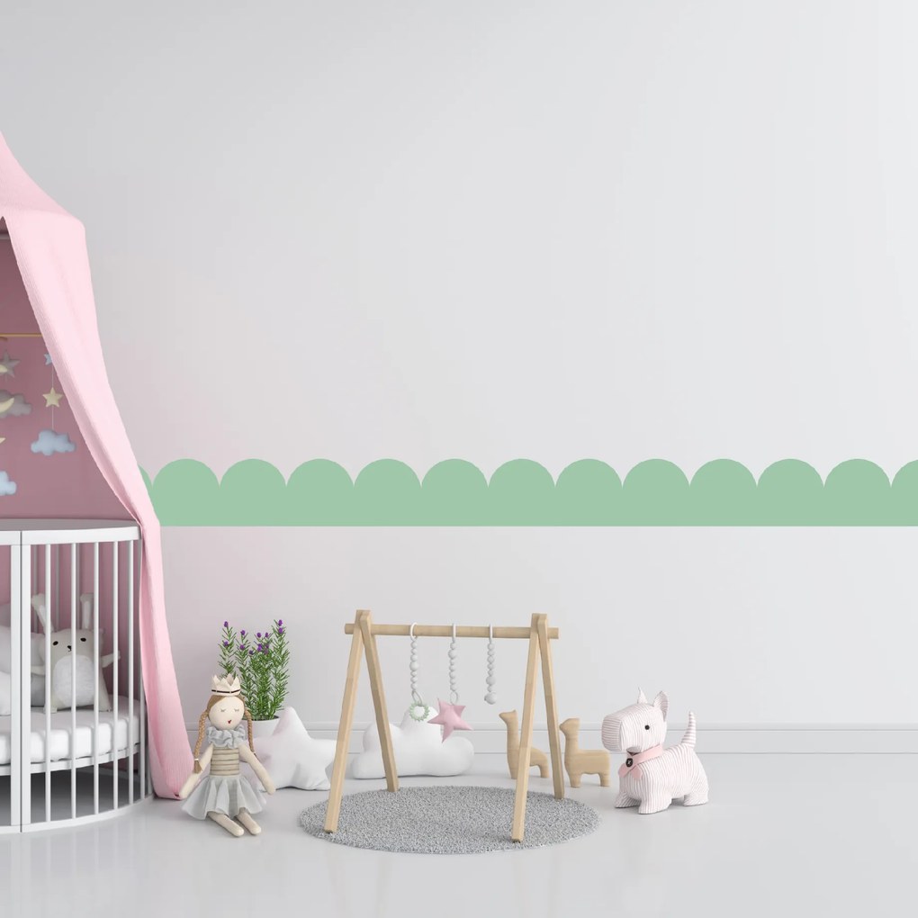 PIPPER. Textil öntapadó tapéta - Mini Ív - Menta színű Szín: Sápadt