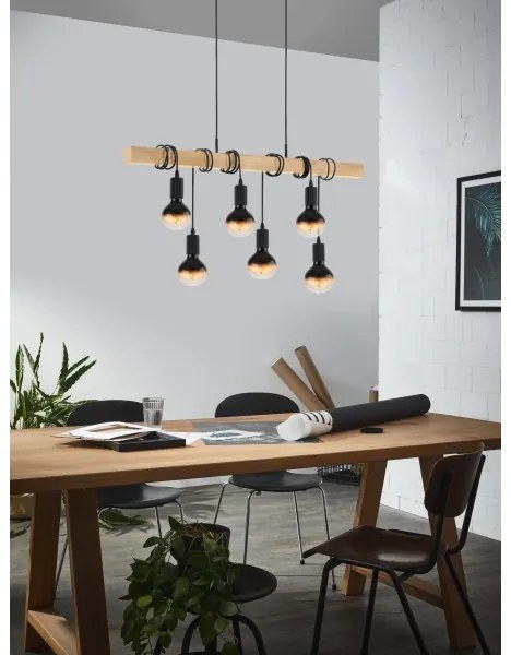 Eglo 43513 - TOWNSHEND kábeles csillár 6xE27/60W/230V