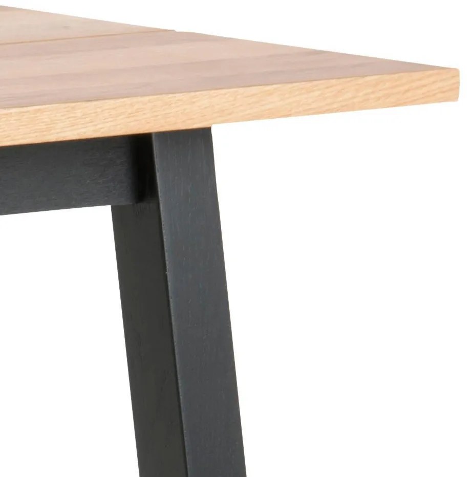 Chara bárasztal tölgy-fekete 117 cm