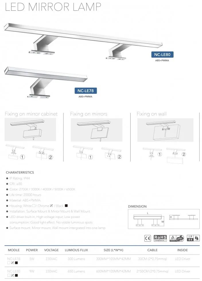 Luxx led lámpa 600mm