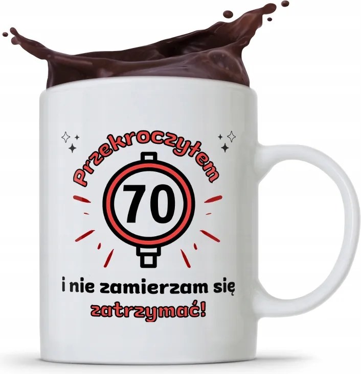 Bögre Tökéletes Ajándék Születésnapra 70 70-es 70-es évek fotónyomtatással