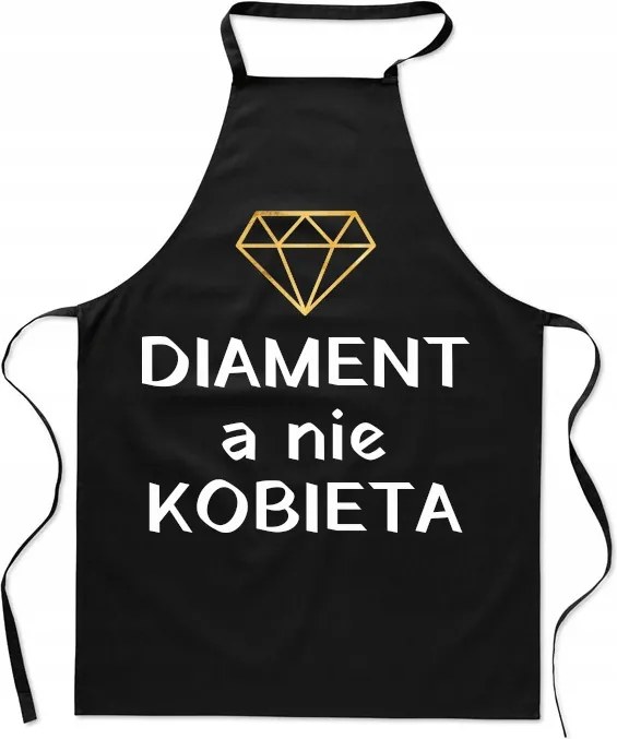 Konyhai kötény Ajándék Nőnap Gyémánt és nem Nő