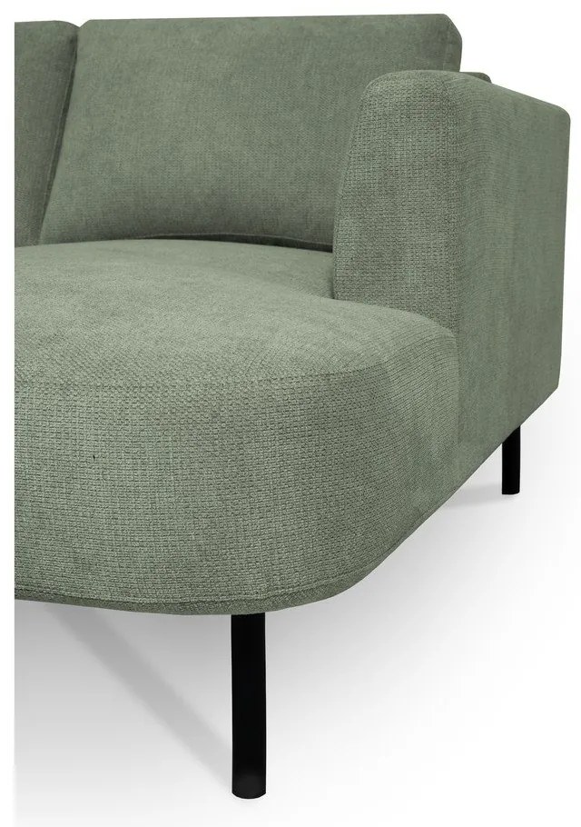 Zöld sarokkanapé (bal oldali-U alakú) Hero – Scandic