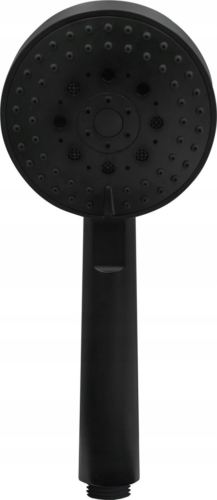 Zuhanyfej zuhanytálca fekete matt Ridder Ithaka, vízkőmentes, 5 funkciós