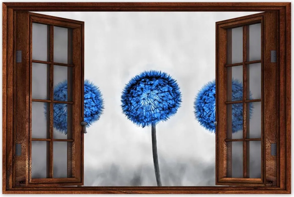 Poszterek 90x60 Kék pitypangok