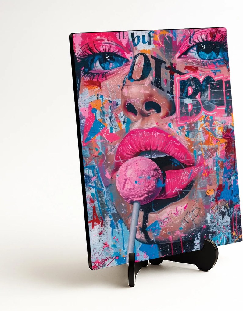 DUBLEZ | Street art kép - Nyalóka | Prémium UV nyomtatás