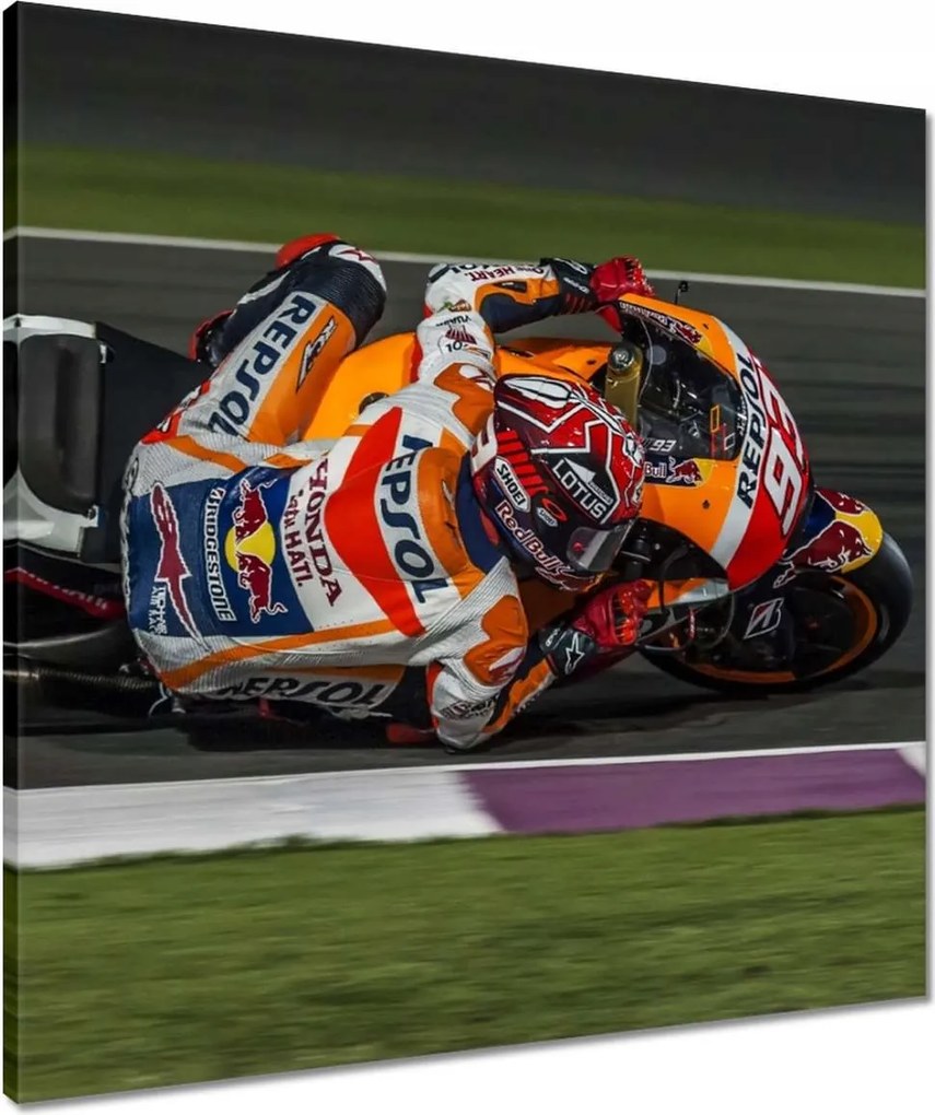 Vászonkép 60x60 Motorkerékpár üldöző