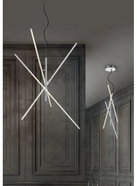 Trio - LED Dimmelhető csillár zsinóron TIRIAC 3xLED/7,5W/230V