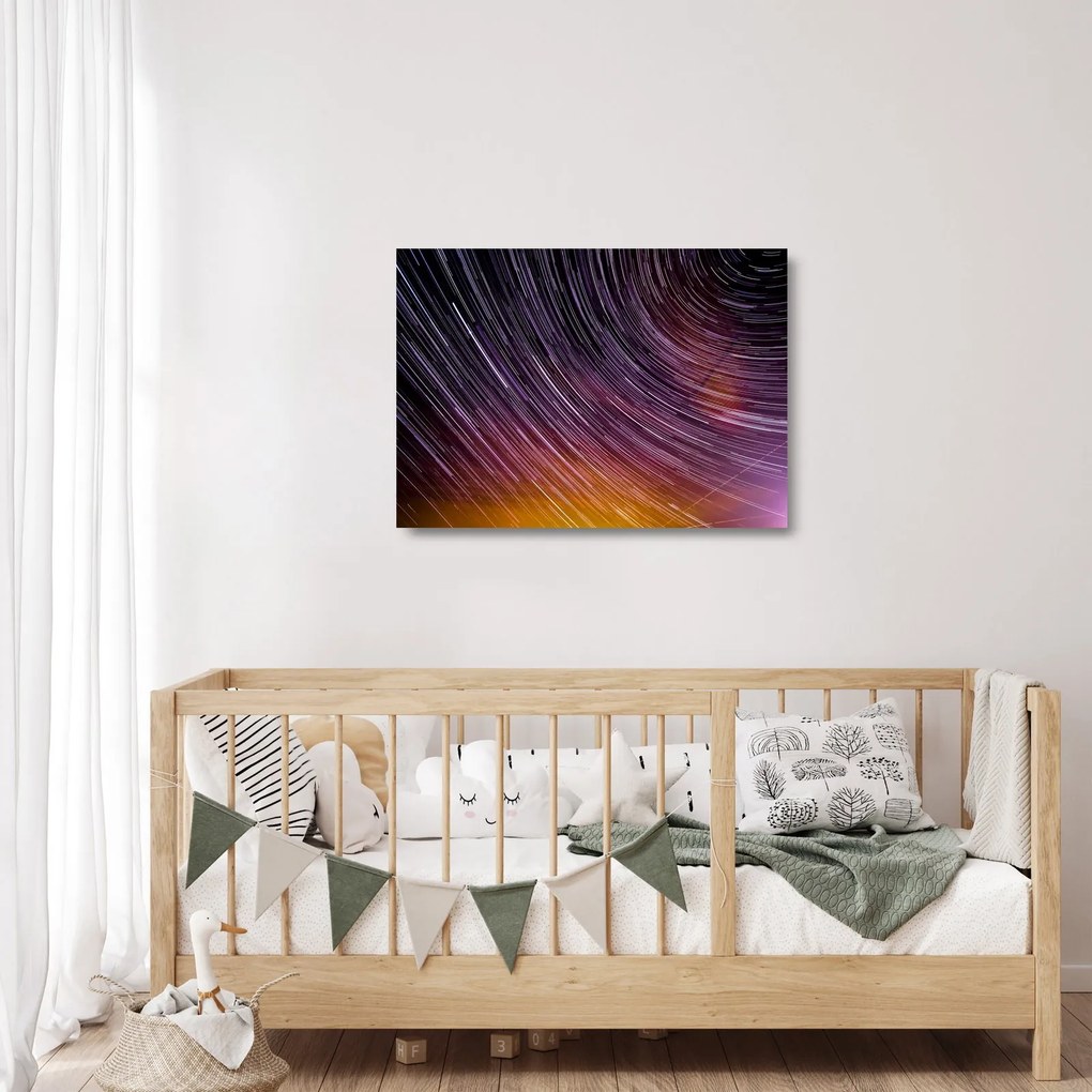 Homályos csillagok képe az égen (üvegen) (70x50 cm)