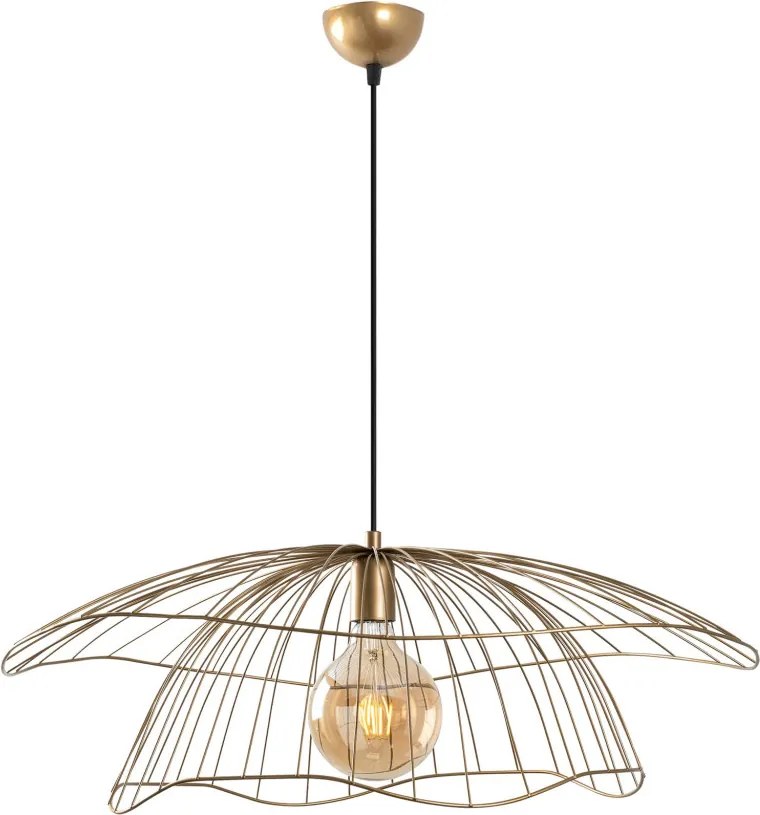 Mantar 6503-XL arany fém függőlámpa, Ø70 cm